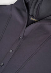 Sweat-shirt en Viscose Technique avec Capuche et Boutons Boarding Pass - Anthracite - Anthracite | Oroblù