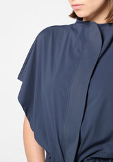 Parka léger en tissu technique stretch New Travel - Bleu - Blue | Oroblù