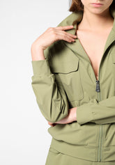 Veste légère en tissu technique stretch New Travel - Vert Militaire - Military | Oroblù