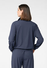 Veste légère en tissu technique stretch New Travel - Bleu - Blue | Oroblù