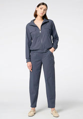 Pantalon léger en tissu technique stretch New Travel - Bleu - Blue | Oroblù