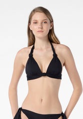 Reggiseno Triangolo Imbottito Costume Drapé - Nero - Black | Oroblù