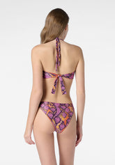 Slip con Fiocchi Costume Lurex Python - Purple - Purple | Oroblù