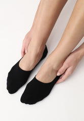 Calzino Fantasmino in Cotone Bio - Nero - Black | Oroblù