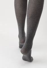 Collants Opaques en Modal et Cachemire Cheryl - Gris Chiné - Grey melange | Oroblù