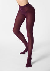 Collants Opaques en Modal et Cachemire Cheryl - Prune 3 - Plum 3 | Oroblù