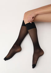 Mi-bas-Repos-70 - Noir - Black | Oroblù