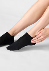 Chaussette Sneakers en Lyocell Perfect Comfort - Noir - Black | Oroblù