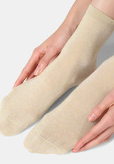 Chaussette Cheville en Lyocell et Lamé Brillant - Or - Gold | Oroblù