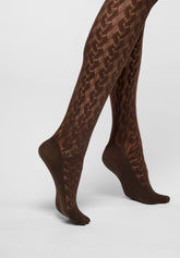 Collants Bio-Derived Sneakers Wave - Chocolat 3 - Chocolate 3 | Oroblù