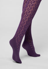 Collants Bio-Derived Sneakers Wave - Violet 25 - Violet 25 | Oroblù