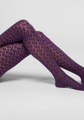 Collants Bio-Derived Sneakers Wave - Violet 25 - Violet 25 | Oroblù