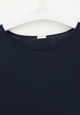 Pull--a-manches-longues-en-cachemire-Micromodal-et-Perfect - Bleu - Blue | Oroblù