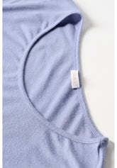Pull--a-manches-longues-en-cachemire-Micromodal-et-Perfect - Bleu ciel - Sugar paper | Oroblù