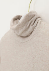 Pull--a-col-roul-e-en-cachemire-micromodal-et-parfait--a-manches-longues - Beige - Beige | Oroblù