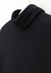 Pull--a-col-roul-e-en-cachemire-micromodal-et-parfait--a-manches-longues - Noir - Black | Oroblù