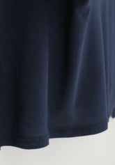 Pull--a-col-roul-e-en-cachemire-micromodal-et-parfait--a-manches-longues - Bleu - Blue | Oroblù