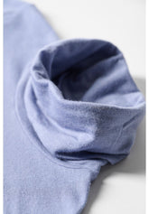Pull--a-col-roul-e-en-cachemire-micromodal-et-parfait--a-manches-longues - Bleu ciel - Sugar paper | Oroblù