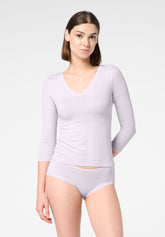 Perfect-Cashmere-Micromodal-and-Cashmere-3--4-Sweater - Lilas 12 - Lilac 12 | Oroblù