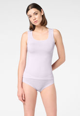 Top-large-en-cachemire-Micromodal-et-Perfect-Line - Lilas 12 - Lilac 12 | Oroblù