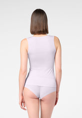 Top-large-en-cachemire-Micromodal-et-Perfect-Line - Lilas 12 - Lilac 12 | Oroblù