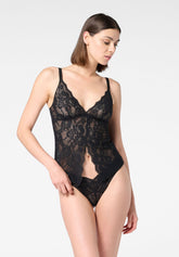 Top en dentelle stretch Lacewear - Noir - Black | Oroblù