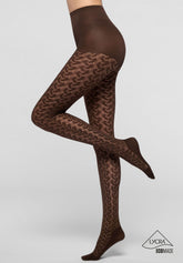 Collants Bio-Derived Sneakers Wave - Chocolat 3 - Chocolate 3 | Oroblù