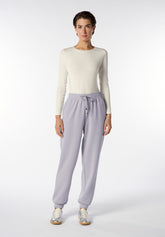 Pantalone Jogger in Tessuto Tecnico Viscosa Boarding Pass - Grigio - Moon | Oroblù