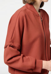 Technischer Modal‑Zip‑Sweatshirt Boarding Pass - Terrakotta - Terracotta | Oroblù