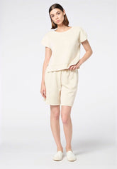 Technische Modal‑Shorts Boarding Pass - Elfenbein - Ivory | Oroblù