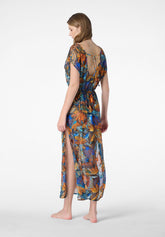 Abito Lungo Copricostume Color Jungle - Oro - Golden | Oroblù
