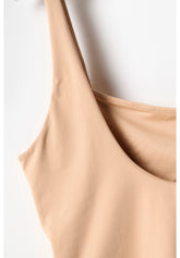 Body Spallina Stretta in Eco-Microfibra Elasticizzata Skinwear - Nudo - Skin | Oroblù