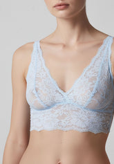 Bralette in Pizzo Elasticizzato Lacewear - Azzurro - Baby blue | Oroblù