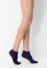 Bio-Baumwolle Sneaker Socke - Blau - Blue | Oroblù