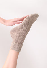 Calzino in Lana e Cashmere Hilda - Beige Melange - Beige melange | Oroblù