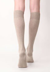 Gambaletto Coprente in Lana Alpaca e Cotone Jasmine - Beige Melange - Beige melange | Oroblù