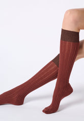 Gambaletto Coprente in Lana Alpaca e Cotone Jasmine - Cacao 3 - Cacao 3 | Oroblù