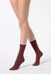 Calzino in Lana e Cotone Jasmine - Cacao 3 - Cacao 3 | Oroblù