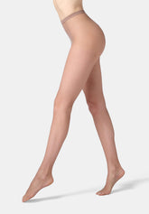 Netzstrumpfhose aus Lamé Silber Diamonds Tricot - Nude - Skin | Oroblù