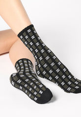 Calzini in Viscosa Twins Joyful Bipack - Nero - Black | Oroblù