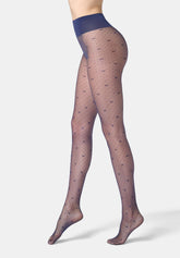 Feinstrumpfhose mit Mikromuster Graceful 20 - Marineblau 5 - Marine 5 | Oroblù