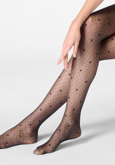 Feinstrumpfhose mit Mikromuster Graceful 20 - Schwarz - Black | Oroblù