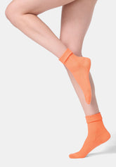 Ripp‑Socke aus Bio‑Baumwolle - Lachsrosa - Salmon | Oroblù