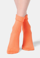 Ripp‑Socke aus Bio‑Baumwolle - Lachsrosa - Salmon | Oroblù