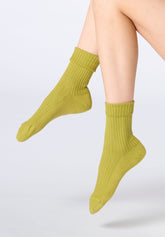 Ripp‑Socke aus Bio‑Baumwolle - Pistazie - Pistacchio | Oroblù