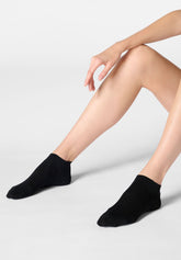 Lyocell Sneaker‑Socke Perfect Comfort Soft Cuff - Schwarz - Black | Oroblù