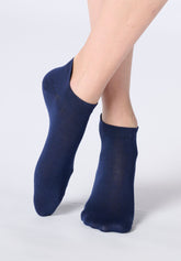Lyocell Sneaker‑Socke Perfect Comfort Soft Cuff - Blau - Blue | Oroblù