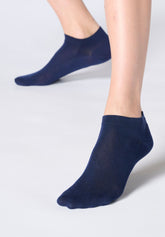 Lyocell Sneaker‑Socke Perfect Comfort Soft Cuff - Blau - Blue | Oroblù