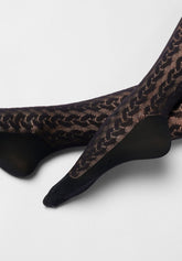 Collant Bio-Derived Sneakers Wave - Nero - Black | Oroblù