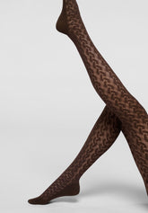 Collant Bio-Derived Sneakers Wave - Cioccolato 3 - Chocolate 3 | Oroblù